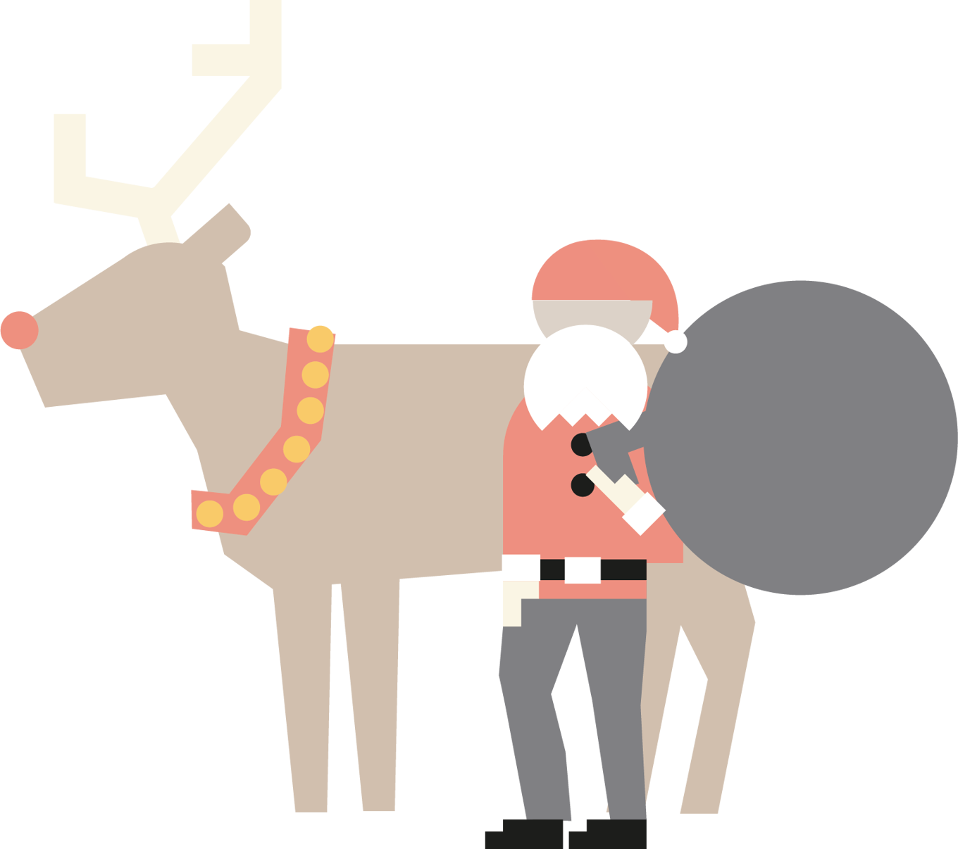 Foto: Maria Ankermann Julenisse og reinsdyr