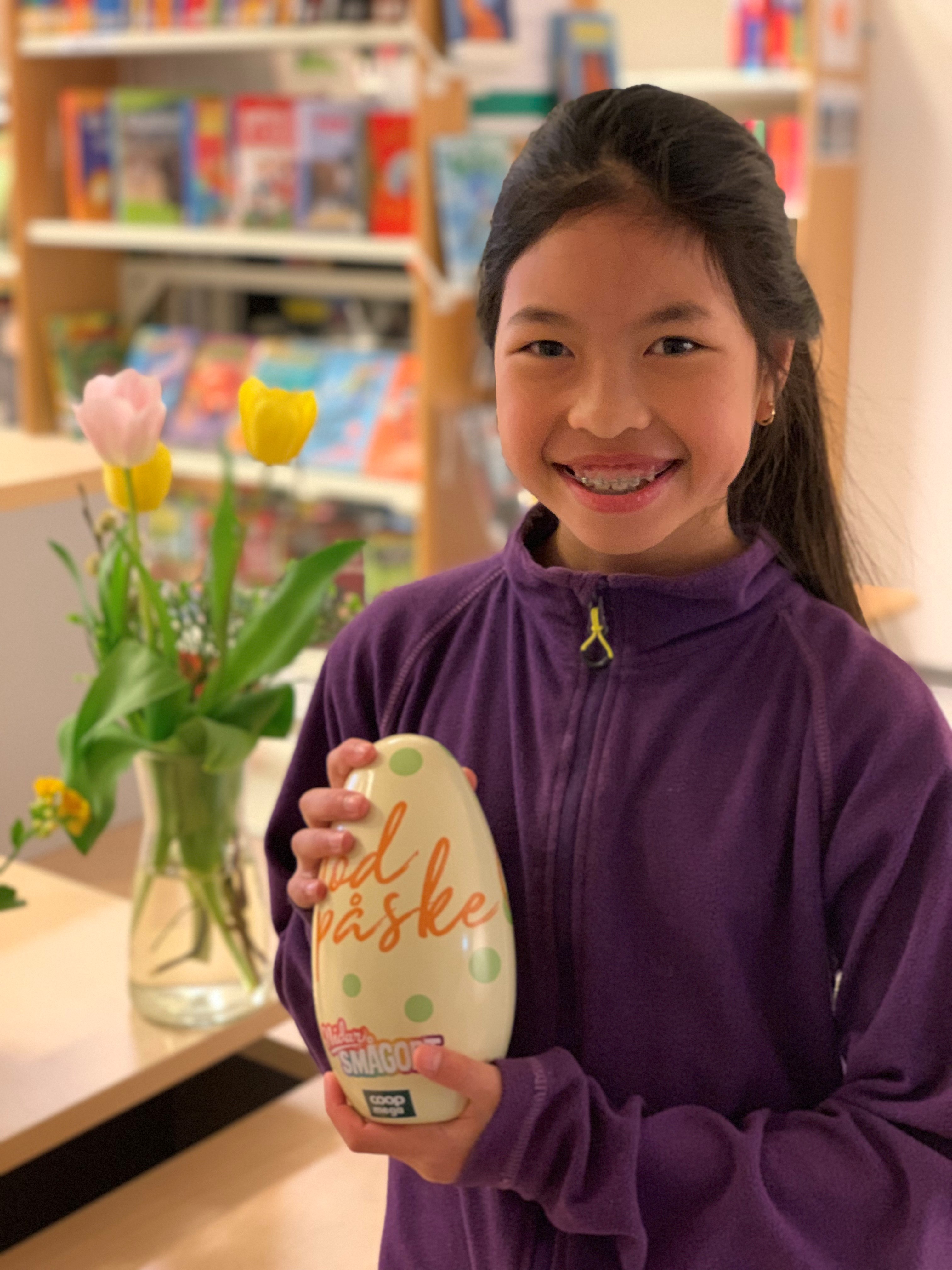 Celina vant påskeegg