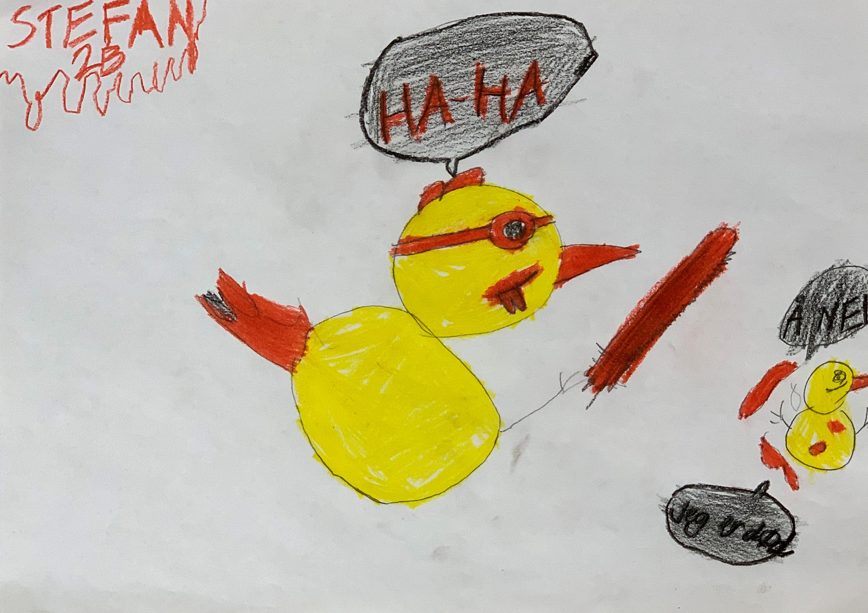 Hjerteskjærende påskekrim! Stefan 2D hadde fin tegning