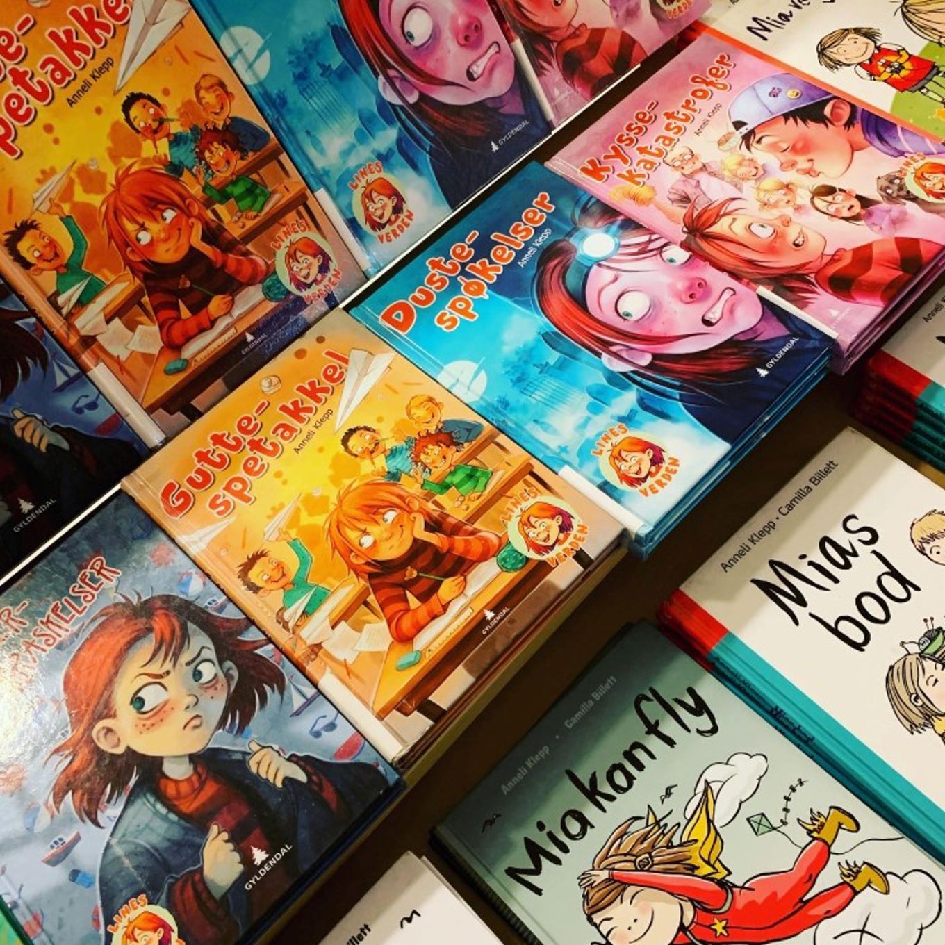 Bøkene kan lånes i biblioteket