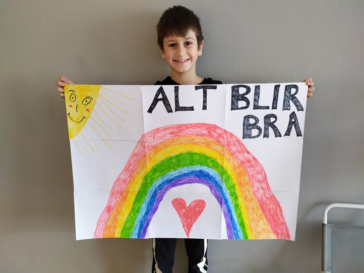 Tegning av regnbue