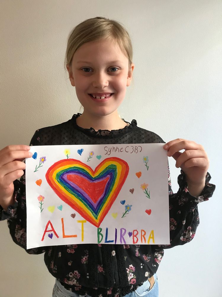 Tegning av en regnbue