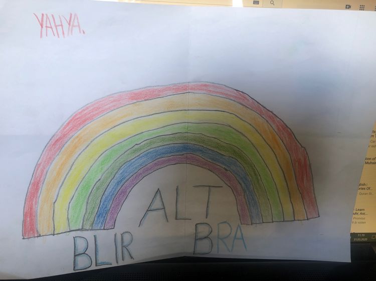Tegning av regnbuen