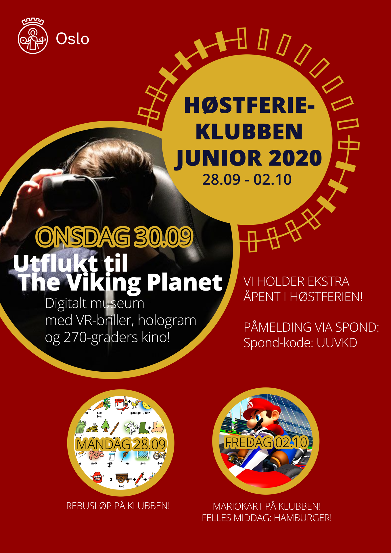 Foto: Immanuel Reiersølmoen Aktiviteter i høstferien