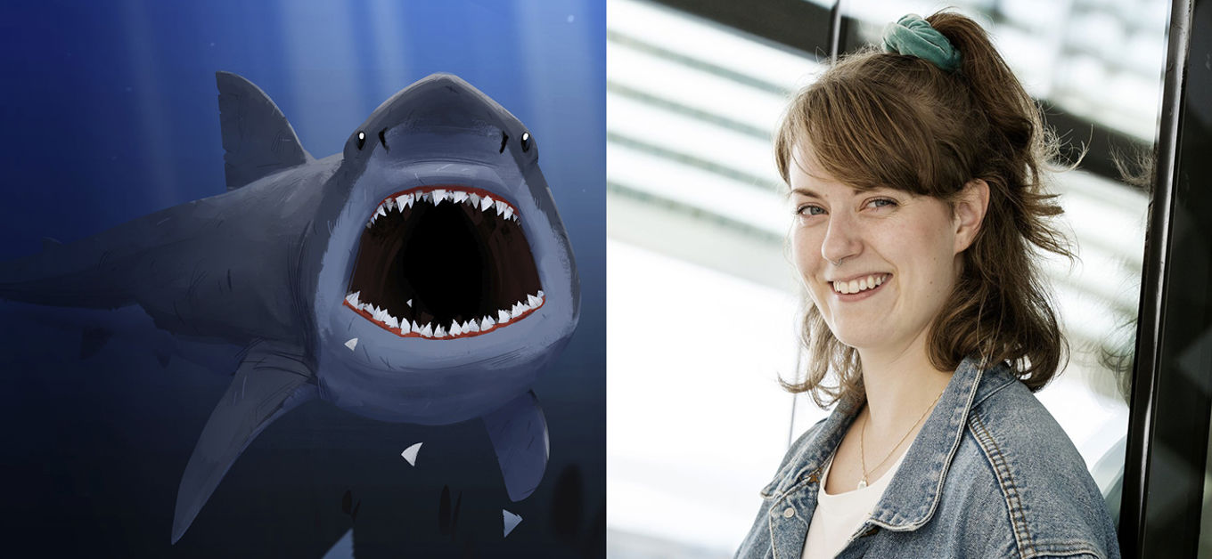 Foto: Illustrasjon: Bård Torkildsen/ Foto: Tove Breistein Forfattermøte med Malin Hellebø