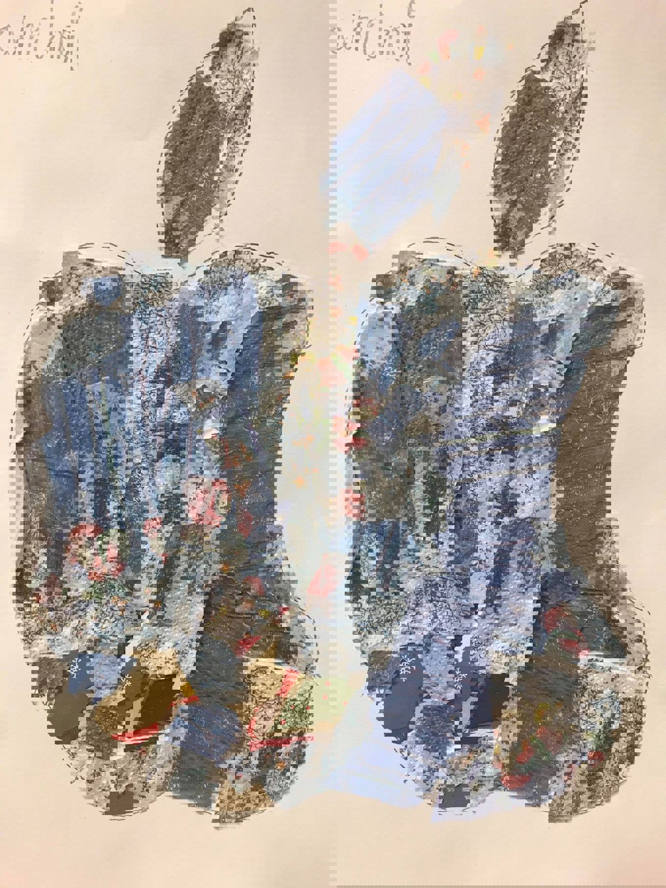 Foto: Elena Grand Eple laget av juleserviett