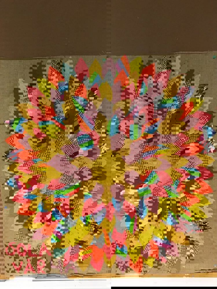 Sol laget i kunst og håndverk