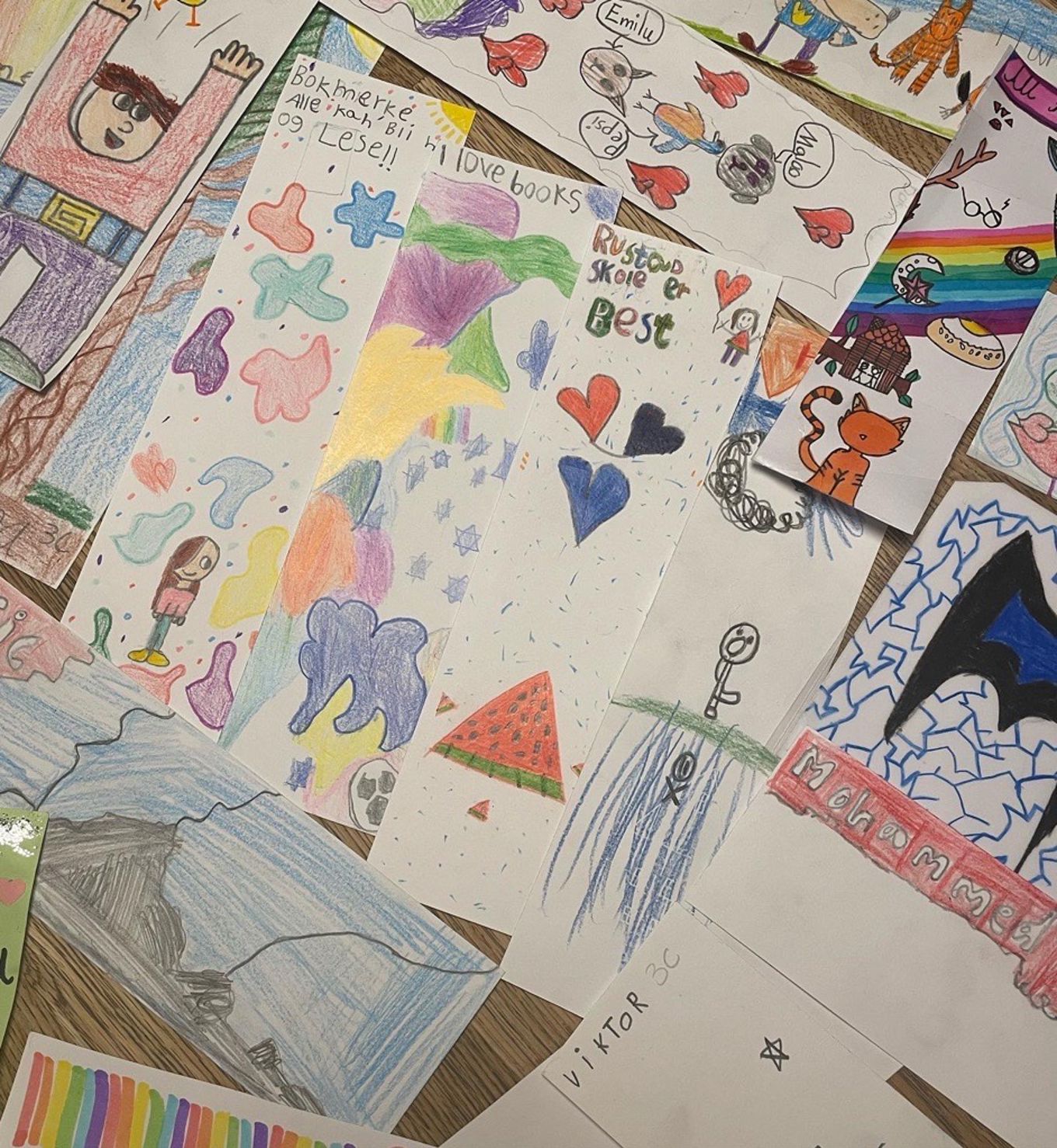 Bokmerker som kom inn til konkurransen