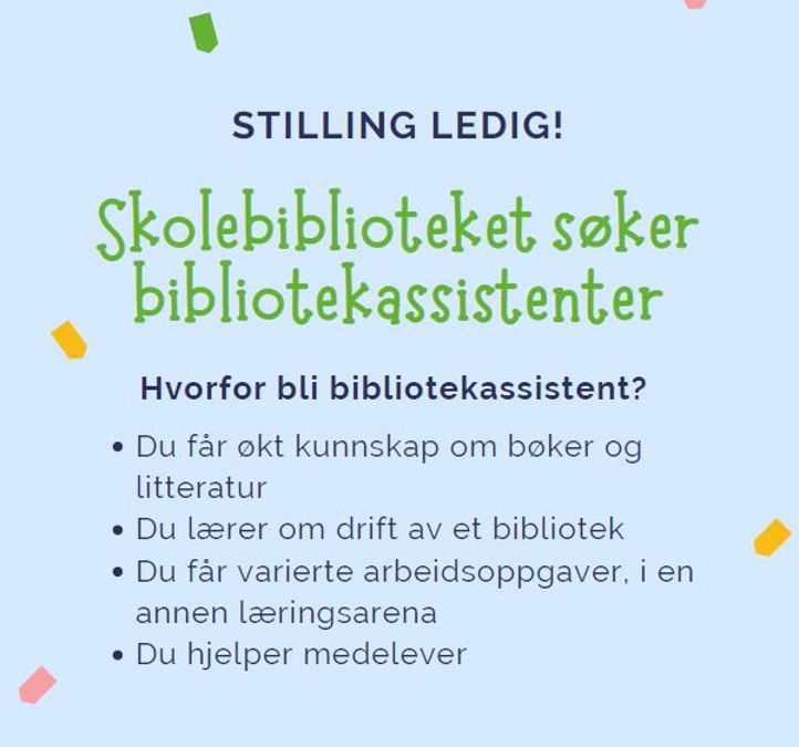 Arbeidsoppgaver bibliotekassistent